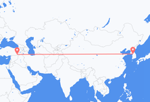 Flyreiser fra Seoul, Sør-Korea til Mardin, Tyrkia