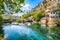 Photo of Dervish monastery or tekke at the Buna River spring in the town of Blagaj, Bosnia and Herzegovina.