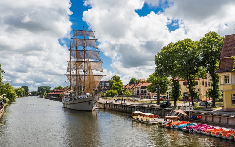 Klaipėda – ship restaurant on the Danes river; Lithuania