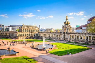 Berlin cityscape with Berlin cathedral and Television tower, Germany.