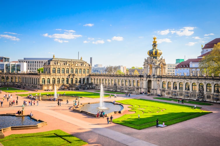 Photo of famous Zwinger palace in Dresden, Saxony, Germany.