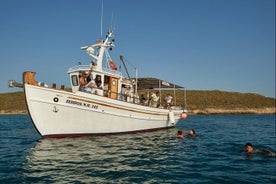 Passeio de pesca marítima com barco tradicional de Naousa Paros