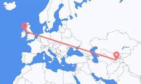 Flights from Tajikistan to Northern Ireland