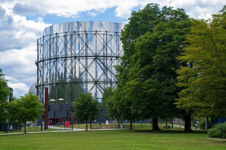 Photo of historic Gasometer Pforzheim, Germany.