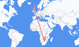 Flights from Botswana to Scotland