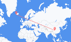 Flyreiser fra Chengdu, Kina til Reykjavík, Island