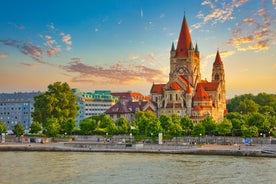 Linz, Austria. Panoramic view of the old town.