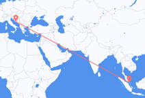 从新加坡飞往斯普利特的航班