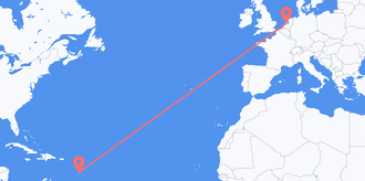 St. Lucia to the Netherlands