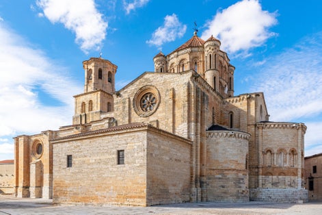 photo of view of Cathedral of the city of Toro in the province of Zamora, Spain.Colegiata de Santa María la Mayor.