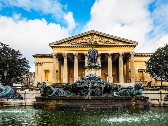 Photo of the Victoria Rooms (aka Vic Rooms) University of Bristol music department in Clifton in Bristol, UK.