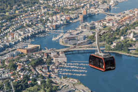 Bergen: Round-Trip Ulriken Cable Car Ticket