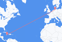キングストンからハンブルク行きのフライト