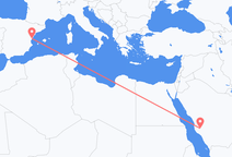 Flyrejser fra Ta if, Saudi-Arabien til Castelló de la Plana, Spanien