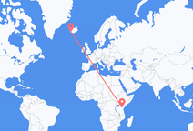 Flights from Mount Kilimanjaro to Reykjavík