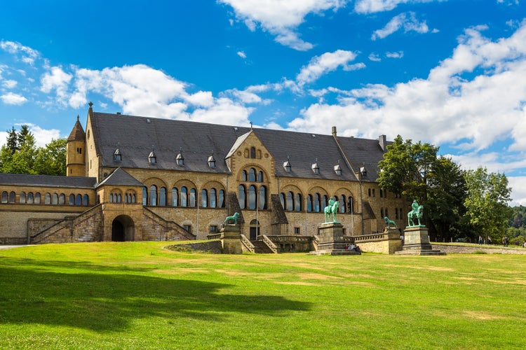 Photo of the Kaiserpfalz in Goslar in a beautiful summer day, Germany.