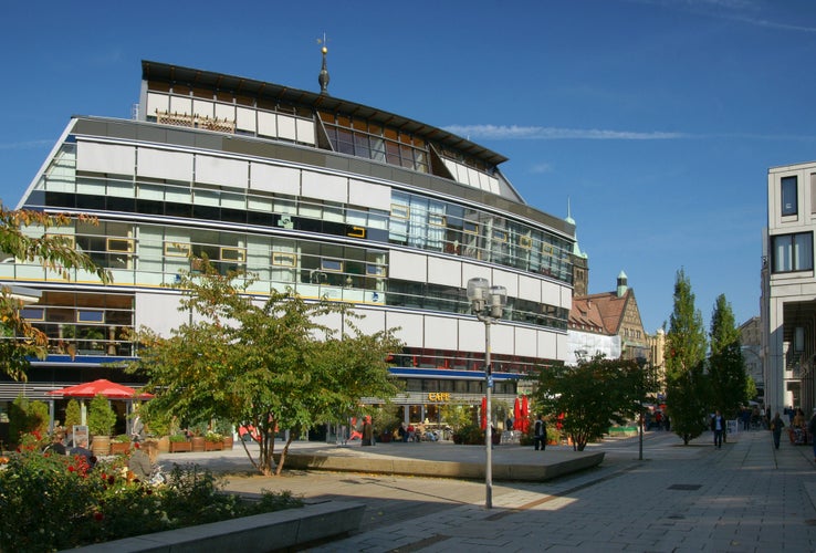 Photo of Rosenhof a Square in the City Center of Chemnitz, Saxony .