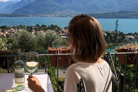 Domaso: degustación de vinos en la bodega en el lago de Como