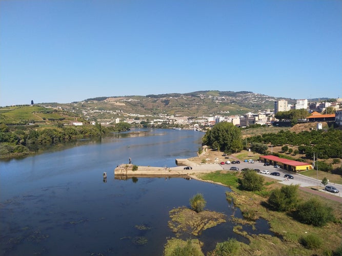 Peso da Régua e Godim, Ponte Pedonal da Régua., Portugal.