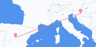 Flights from Spain to Croatia