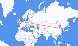 Flights from China to Northern Ireland