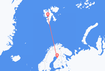 Flyg från Uleåborg till Svalbard