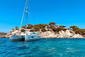 Luxe catamaranzeilen met welkomstdrankjes Tapas Max10-12Person