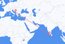 Vluchten van Trivandrum naar Tivat