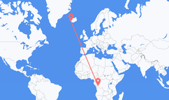 Flyg från Kinshasa, Demokratiska republiken Kongo till Reykjavík, Island