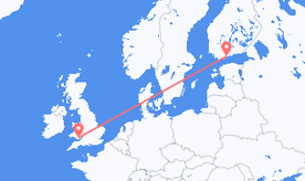 Flights from Finland to Wales