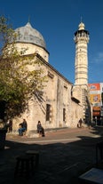 Photo of Sabancı Merkez Camii (English: Sabancı Central Mosque) in Adana, Turkey. The mosque is the second largest mosque in Turkey and the landmark in the city of Adana.