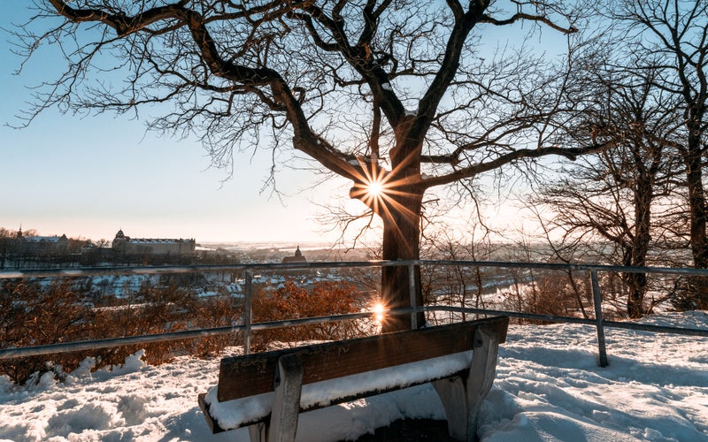 Winter Landscape in Pirna, Saxon, Germany