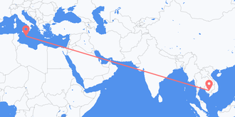 Cambodia to Malta