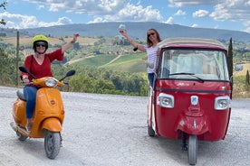 Tour in Vespa della Toscana da Firenze con degustazione di vini