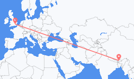 Flights from Bhutan to the United Kingdom