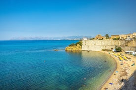 photo of an aerial panoramic view of Castellammare del Golfo town, Trapani, Sicily, Italy.