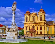 Photo of aerial view of the old Timisoara city center, Romania.