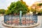 photo of Serpent Column or Serpentine Column of Sultanahmet Square, Istanbul, Turkey in Autumn leaves.