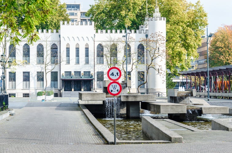 City Hall of Tilburg Holland. North Brabant Netherlands.