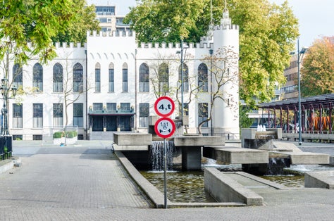 City Hall of Tilburg Holland. North Brabant Netherlands.