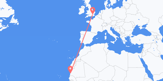 Flights from Mauritania to the United Kingdom