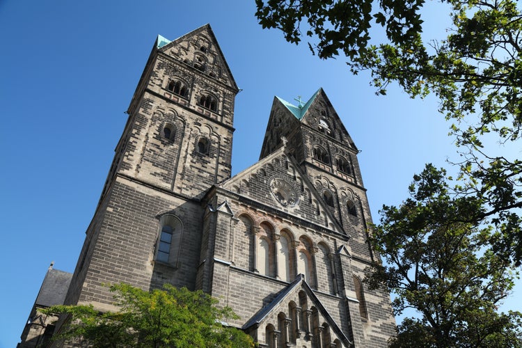 Photo of Saint Joseph Catholic church in Krefeld city in Germany. 