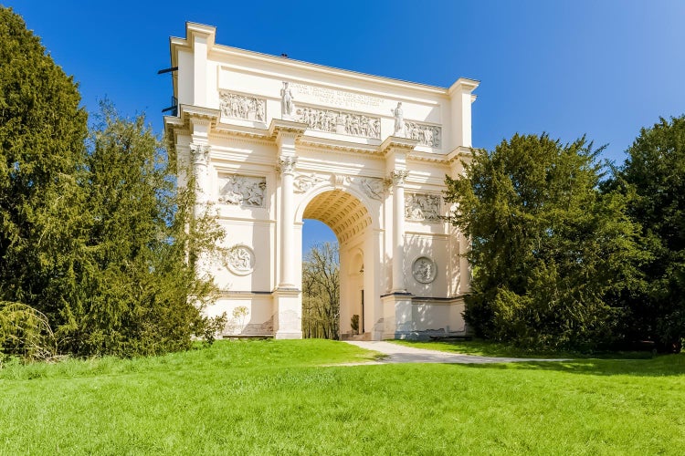 The Diana's temple, also known as Randez-vous built between 1810 and 1813. South Moravia region, Lednice-Valtice Cultural Landscape, World Heritage Site by UNESCO, Czech Republic