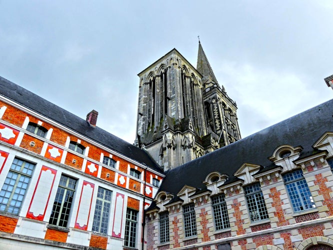 Photo of the magnificent medieval town of Lisieux in Normandy, France.