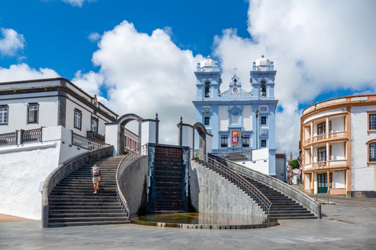 Photo of Church of Misery in Angra do Heroismo, Terceira Island in Azores, Portugal.