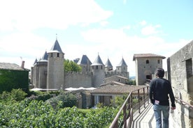 Excursão privada de um dia: Castelos Lastours e Cité de Carcassonne. De Carcassone.