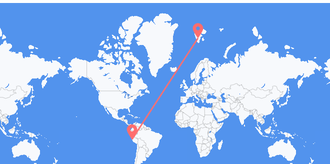 Flyrejser fra Peru til Svalbard & Jan Mayen