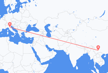 Flights from Kunming to Bologna