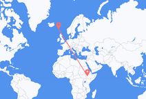 에티오피아 짐마에서 출발해 페로 제도 쇠보구르(Sørvágur)에게(으)로 가는 항공편