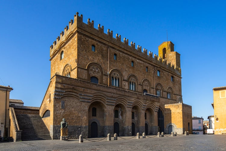 Orvieto, Terni, Umbria, Italy: the medieval Palazzo Del Capitano Del Popolo in the old town of the ancient Italian city of art